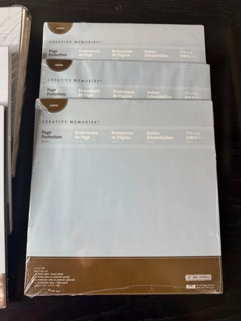 New Creative Memories 6 Pc Lot 12x12 Pages & Page Protectors Scrapbooking